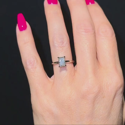 Classic Radiant Cut Solitaire - 1ct+ (7mm+, D/E & VVS)