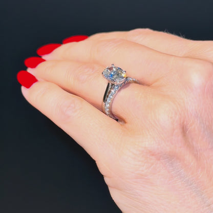 Cathedral Set Classic Oval Cut Solitaire - 2ct+ (10mm+, D/E & VVS)