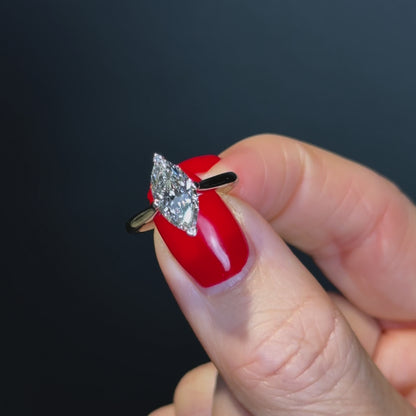 Classic Marquise Cut Hidden Halo - 1.50ct+ (11mm+, D/E & VVS)