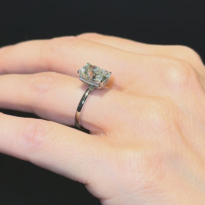 Classic Elongated Cushion Cut Hidden Halo - 3ct+ (10mm+, E/VS1+)