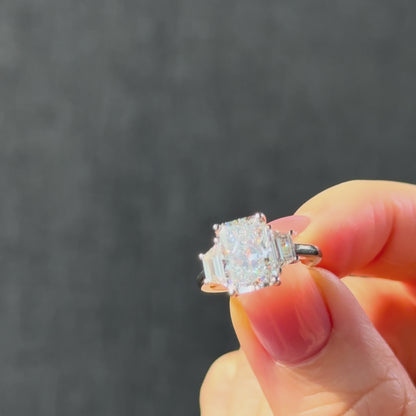 Classic Radiant and Trapezoids - 3ct+ (10mm+, D/E & VVS)