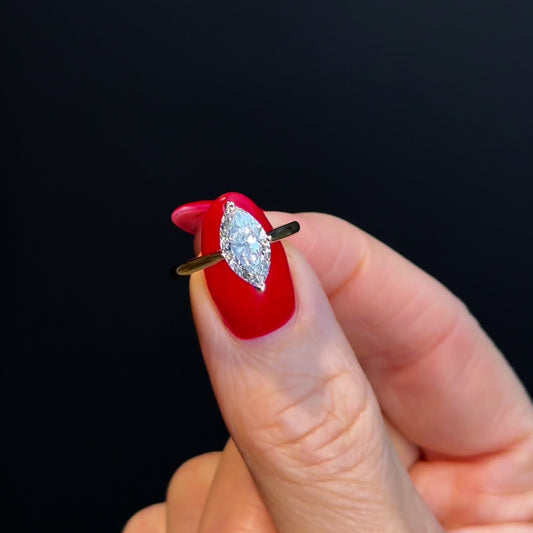 Classic Marquise Cut Hidden Halo - 1.50ct+ (11mm+, D/E & VVS)