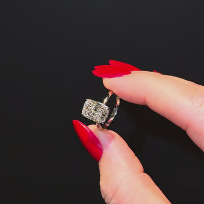 Classic Elongated Cushion Cut Hidden Halo - 3ct+ (10mm+, E/VS1+)