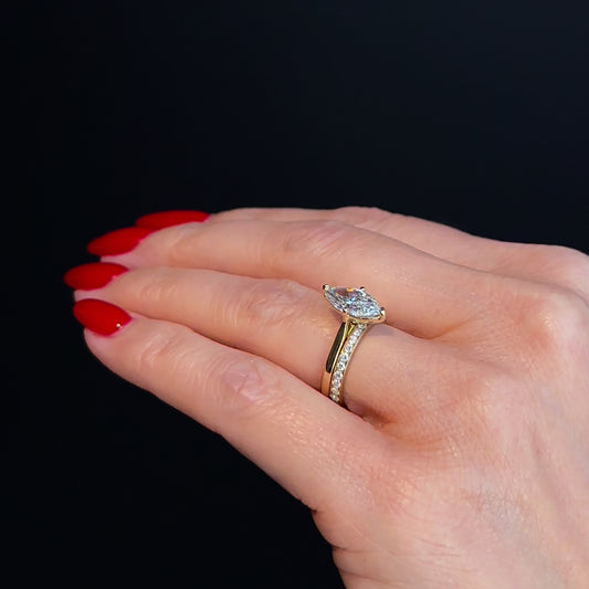 Classic Marquise Cut Solitaire - 1.5ct+ (11mm+, D/E & VVS)