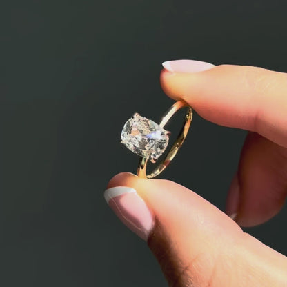 Antique Cushion Cut Hidden Halo - 2.5ct+ (10mm+, D/E & VVS)