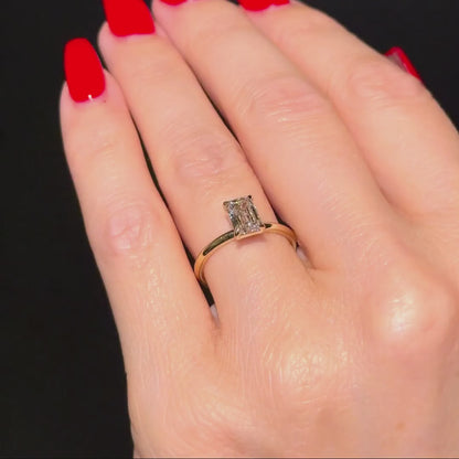 Classic Emerald Cut Solitaire - 1ct+ (D/E & VVS)