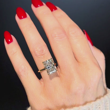 Classic Radiant Cut Solitaire - 5ct+ (12mm+, D/E & VVS)