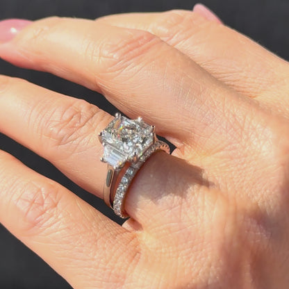 Classic Radiant and Trapezoids - 3ct+ (10mm+, D/E & VVS)