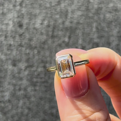 Bezel Set Classic Emerald Cut Solitaire - 2ct+ (D/E & VVS)
