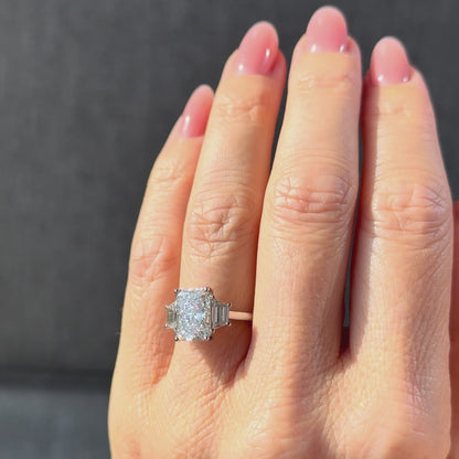 Classic Radiant and Trapezoids - 3ct+ (10mm+, D/E & VVS)