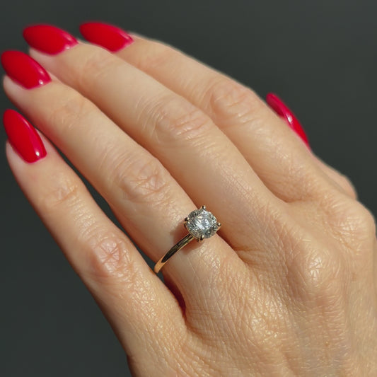 Classic Round Cut Solitaire (4 prong) - 1.50ct+ (7.3mm+, D/E & VVS)