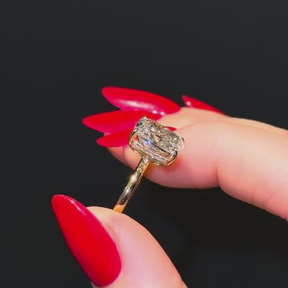 Classic Elongated Cushion Cut Hidden Halo - 3ct+ (10mm+, E/VS1+)