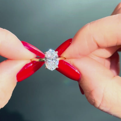Classic Oval Cut Solitaire - 2ct+ (10mm+, D/E & VS1+)