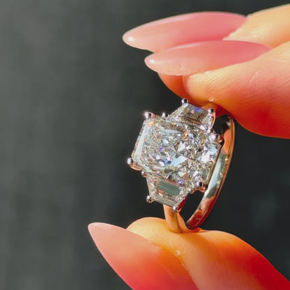 Classic Radiant and Trapezoids - 3ct+ (10mm+, D/E & VVS)