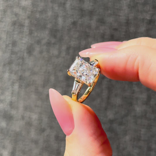 Classic Radiant and Tapering Baguettes - 3ct+ (10mm+, D/E & VVS)