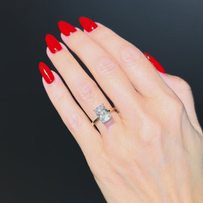 Classic Elongated Cushion Cut Hidden Halo - 3ct+ (10mm+, D/E & VVS)