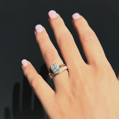1ct Grain set diamond band