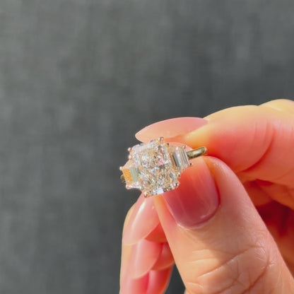 Classic Radiant and Trapezoids - 3ct+ (10mm+, D/E & VVS)