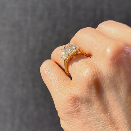 Classic Emerald and Trapezoids - 3ct+ (9.5mm+, D/E & VVS)