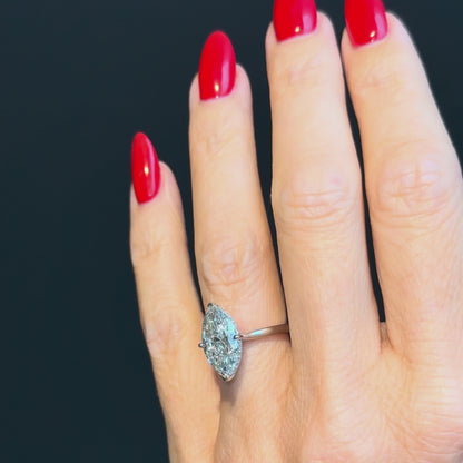 Classic Marquise Cut Hidden Halo - 3ct+ (14mm+, E/VS1+)