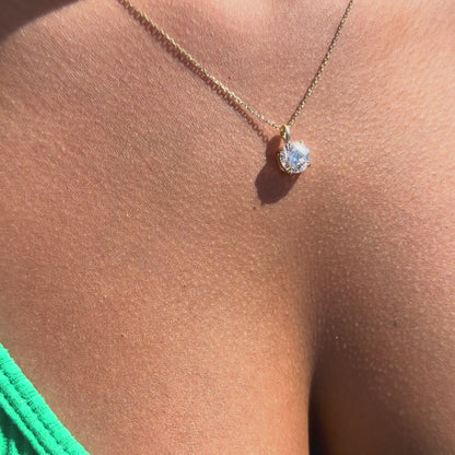 Classic Round Cut Pendant - 2ct