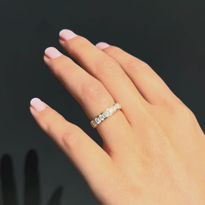 1ct Grain set diamond band