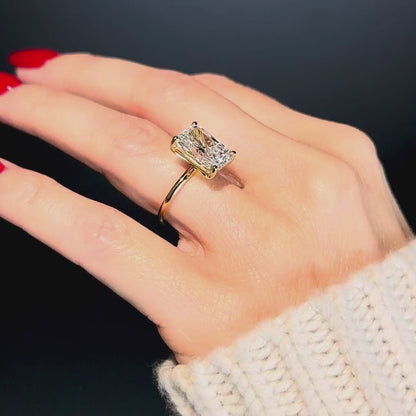 Classic Radiant Cut Solitaire - 5ct+ (12mm+, D/E & VVS)