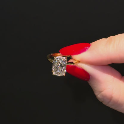 Classic Elongated Cushion Cut Hidden Halo - 3ct+ (10mm+, E/VS1+)