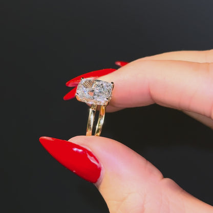 Classic Elongated Cushion Cut Hidden Halo - 3ct+ (10mm+, D/E & VVS)