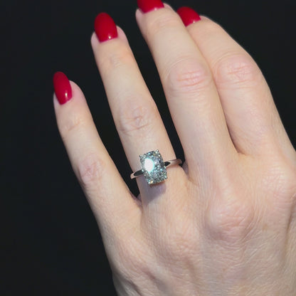 Classic Elongated Cushion Cut Hidden Halo - 3ct+ (10mm+, E/VS1+)