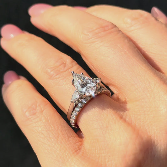 Classic Pear and Pears - 1.80ct+ (11mm+, D/E, & VVS)