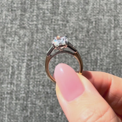 Classic Antique Cushion and Tapering Baguettes - 3ct+ (D/E & VVS)