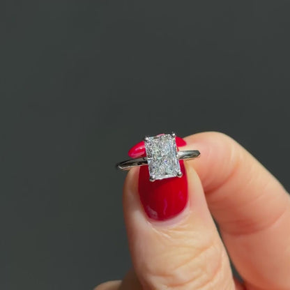 Classic Radiant Cut Solitaire - 1.80ct+ (8.5mm+, D/E & VVS)